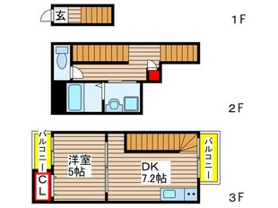 エスポワール山王の物件間取画像